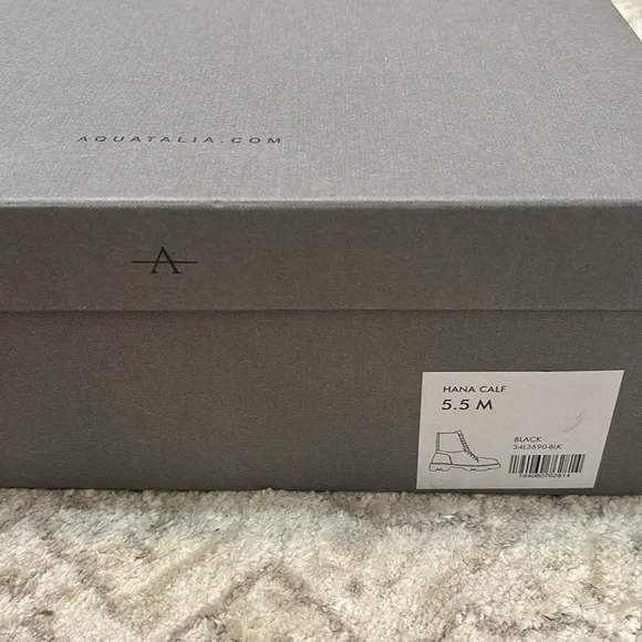 Aquatalia Hana Moto Calf Boot Size 6.5